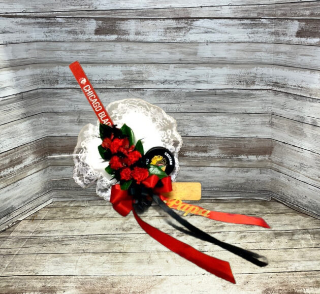 Blackhawk Hockey Stick Pillow (Local Delivery Only)