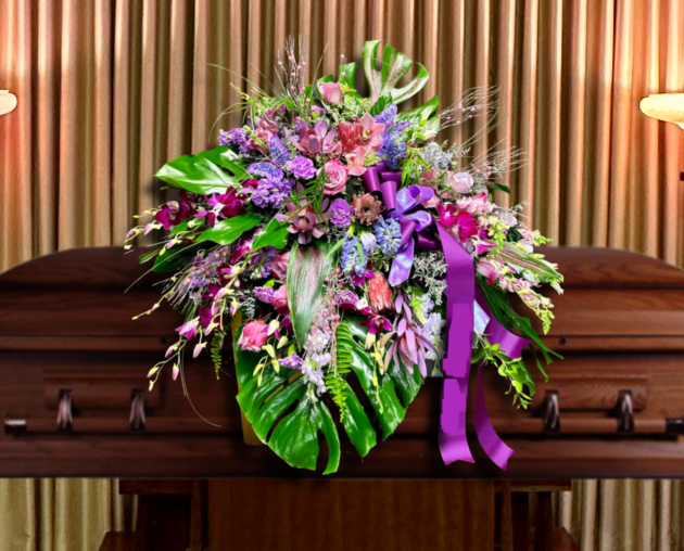 Joyful Memory Casket Cover