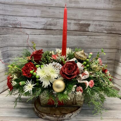 Glittering Winter Centerpiece